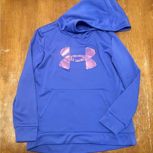 Under Armour Kids Purple/Blue Hoodie Size Large - Picture 1 of 7